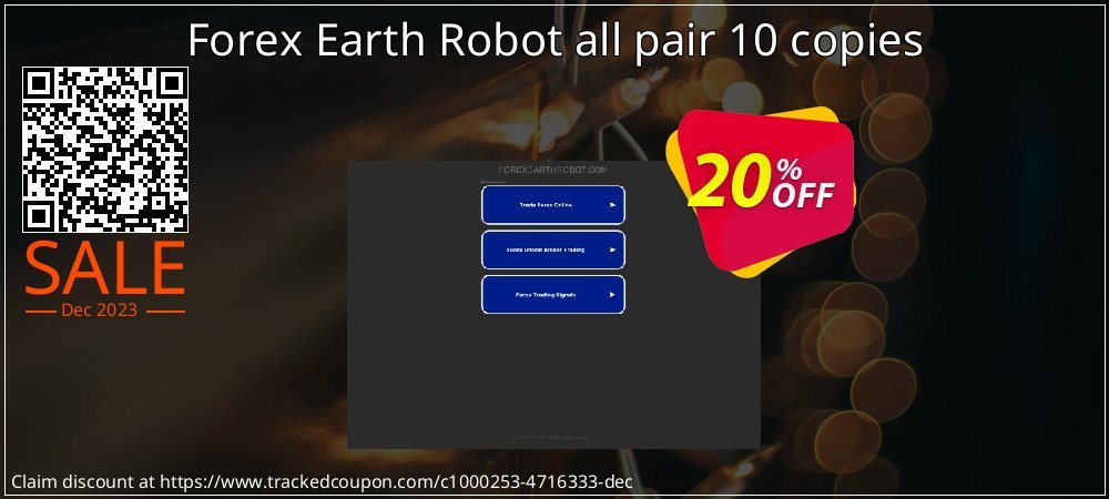 Forex Earth Robot all pair 10 copies coupon on Easter Day offering discount