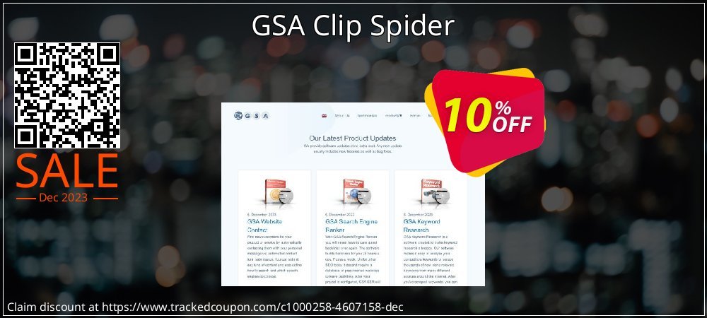 GSA Clip Spider coupon on Easter Day offering discount