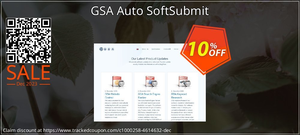 Get 10% OFF GSA Auto SoftSubmit offering discount