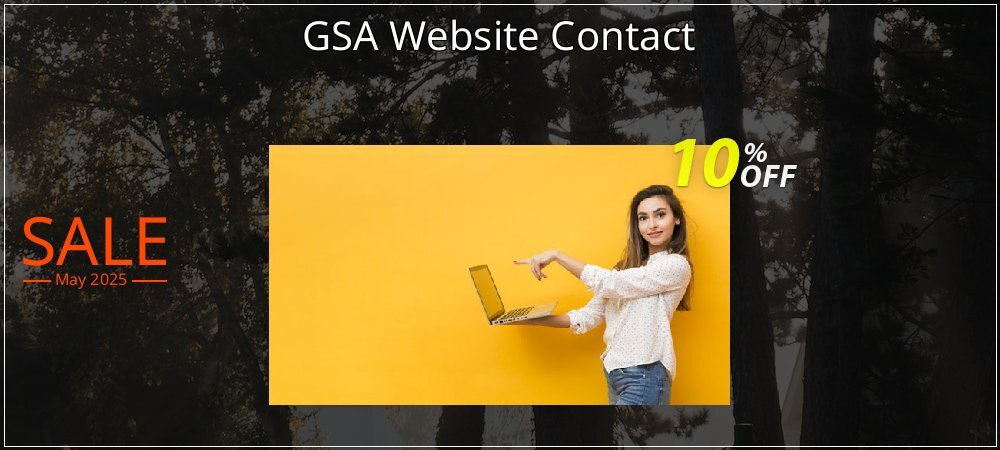 GSA Website Contact coupon on Easter Day deals