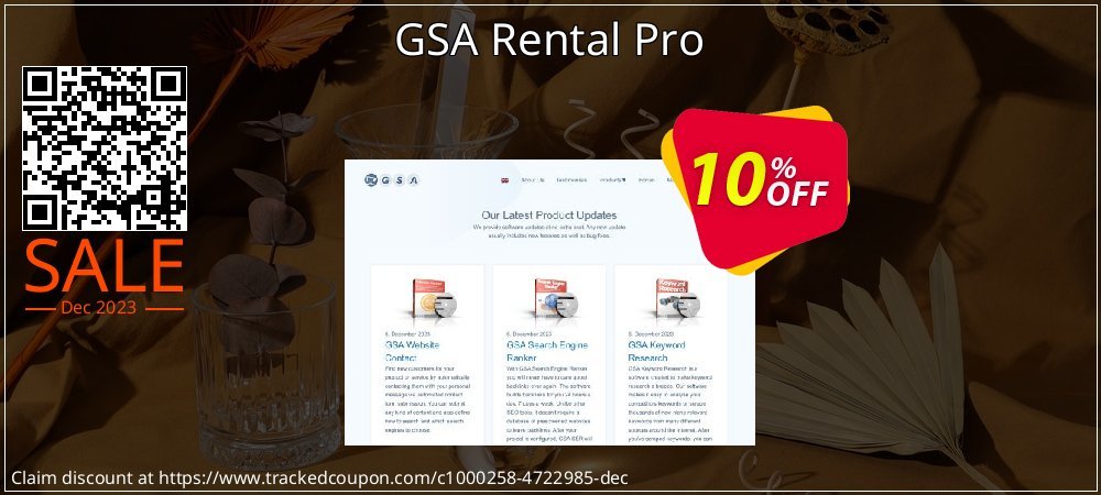 GSA Rental Pro coupon on Mother Day offer