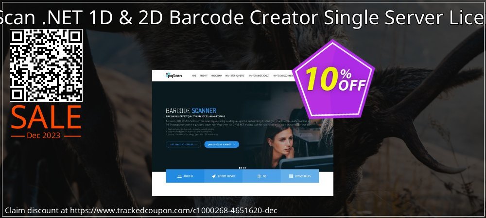 pqScan .NET 1D & 2D Barcode Creator Single Server License coupon on National Walking Day discounts