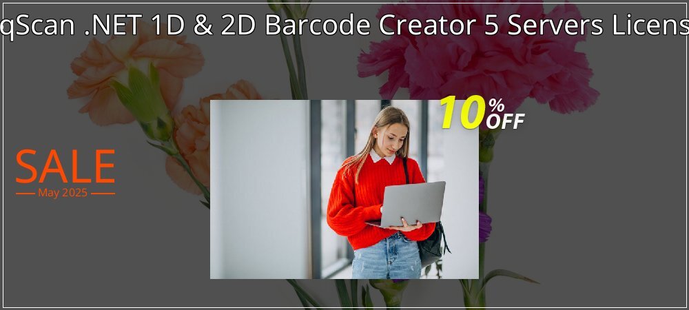 pqScan .NET 1D & 2D Barcode Creator 5 Servers License coupon on World Party Day promotions