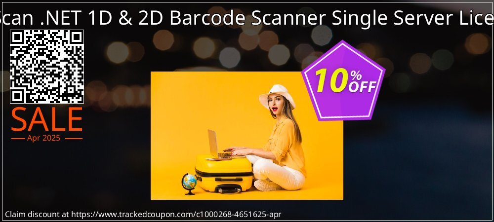Get 10% OFF pqScan .NET 1D & 2D Barcode Scanner Single Server License offering sales