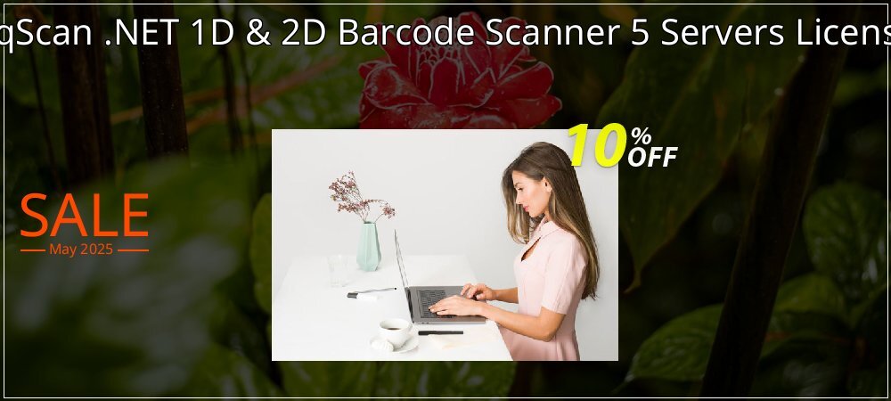 pqScan .NET 1D & 2D Barcode Scanner 5 Servers License coupon on National Memo Day super sale