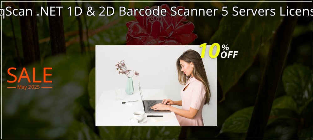 pqScan .NET 1D & 2D Barcode Scanner 5 Servers License coupon on Working Day super sale