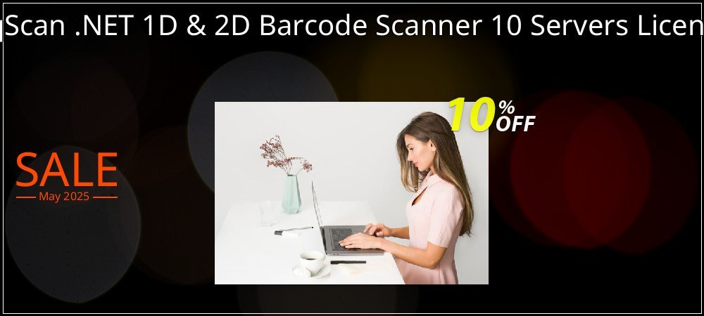 pqScan .NET 1D & 2D Barcode Scanner 10 Servers License coupon on Easter Day super sale