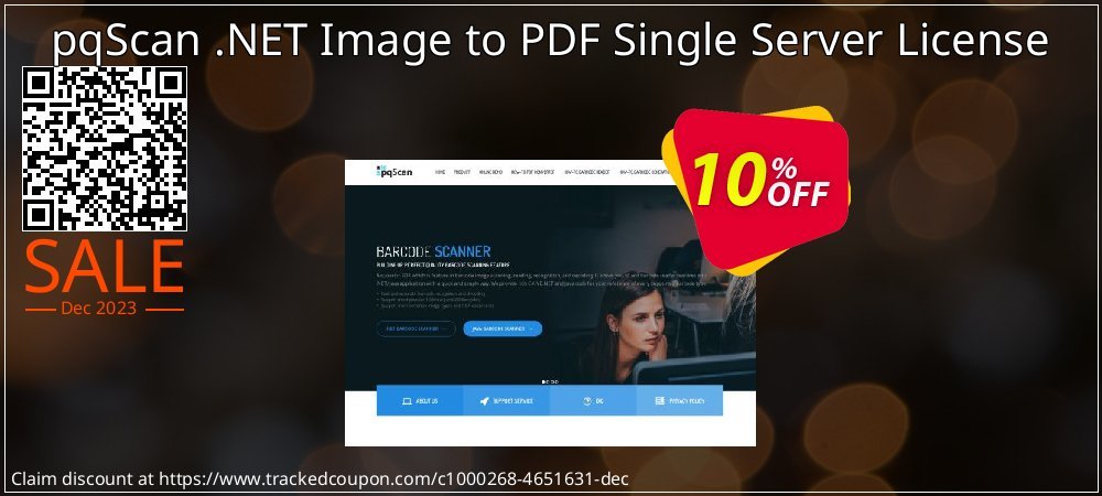 pqScan .NET Image to PDF Single Server License coupon on World Party Day sales