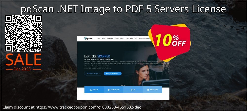 pqScan .NET Image to PDF 5 Servers License coupon on April Fools' Day deals