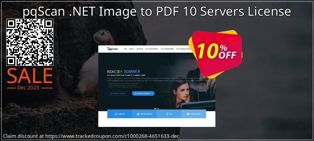 pqScan .NET Image to PDF 10 Servers License coupon on Easter Day offer