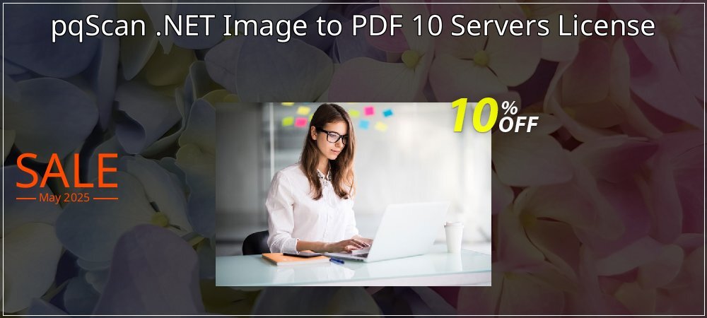 pqScan .NET Image to PDF 10 Servers License coupon on Easter Day offer