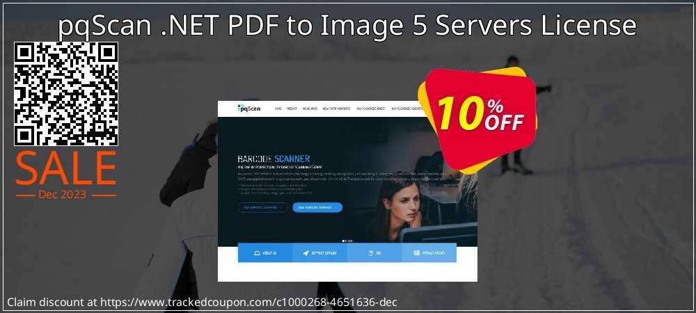 pqScan .NET PDF to Image 5 Servers License coupon on World Party Day offering sales