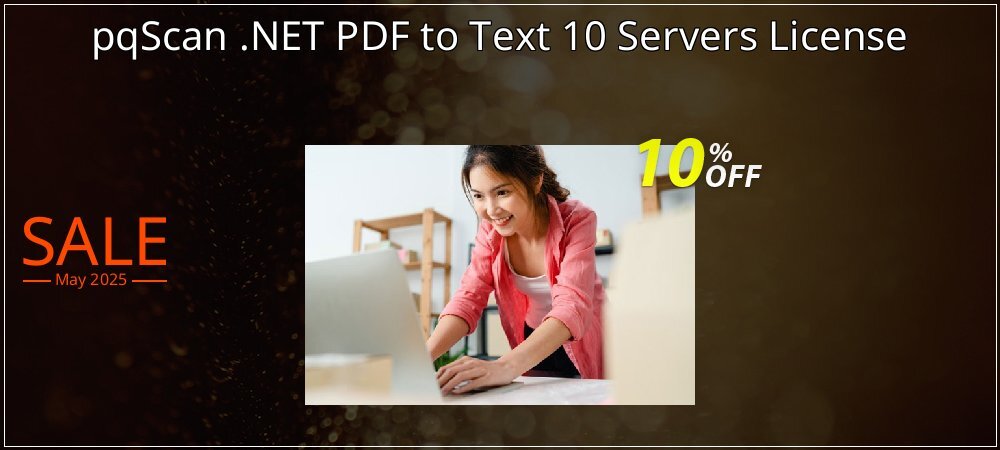 pqScan .NET PDF to Text 10 Servers License coupon on World Party Day deals