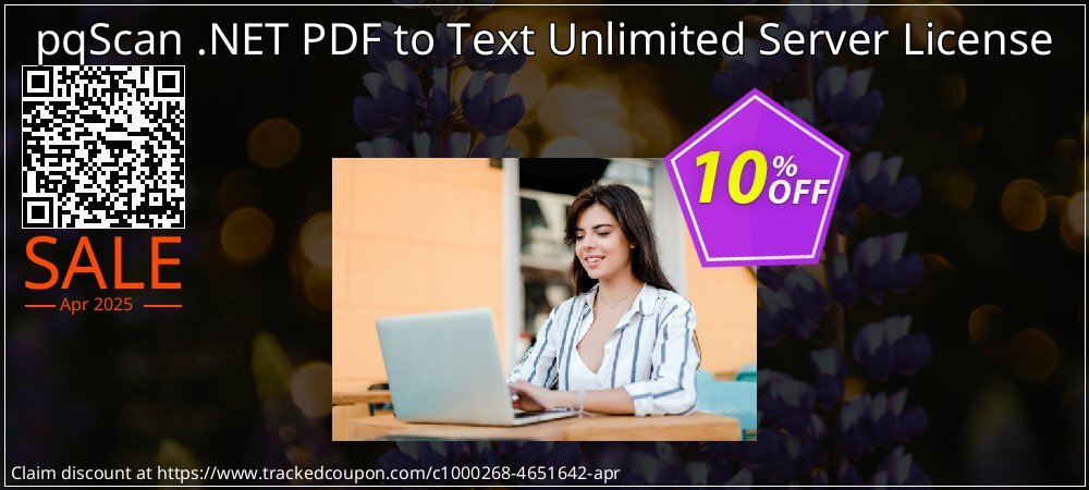 pqScan .NET PDF to Text Unlimited Server License coupon on April Fools' Day offer