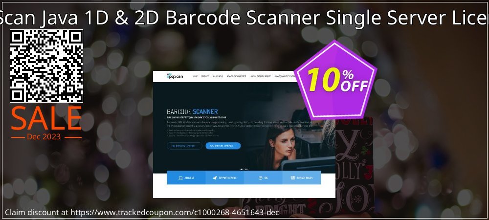 pqScan Java 1D & 2D Barcode Scanner Single Server License coupon on Easter Day discount