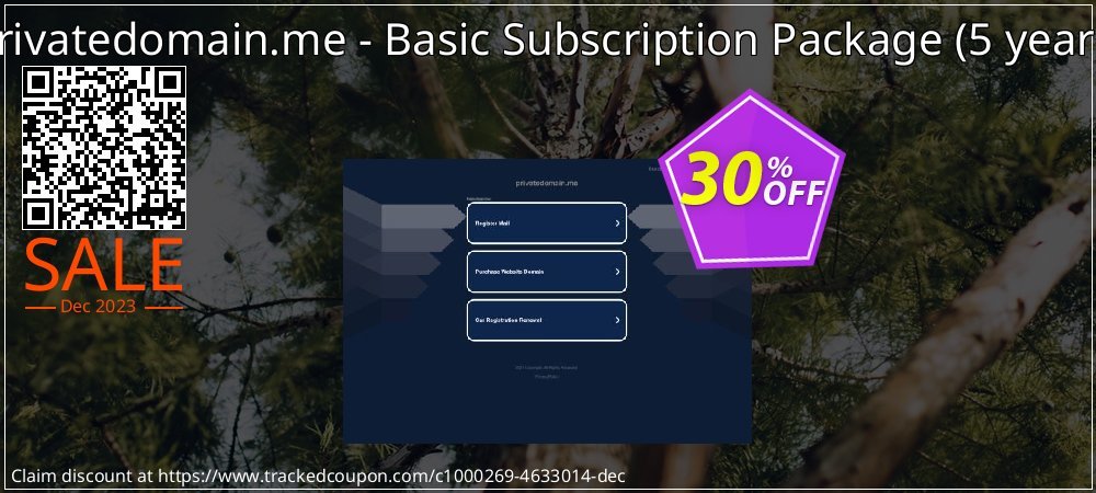 Privatedomain.me - Basic Subscription Package - 5 years  coupon on Tell a Lie Day offering sales