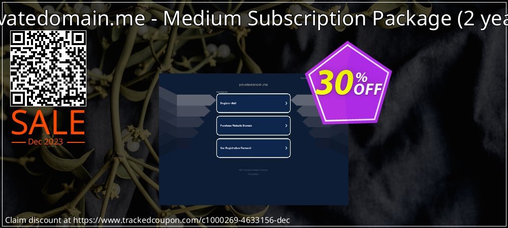 Privatedomain.me - Medium Subscription Package - 2 years  coupon on World Party Day discount