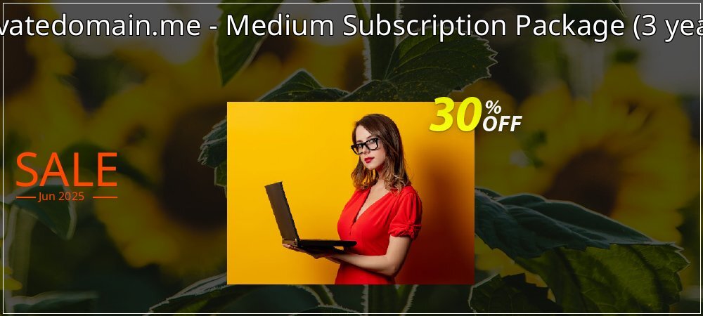 Privatedomain.me - Medium Subscription Package - 3 years  coupon on Emoji Day discounts