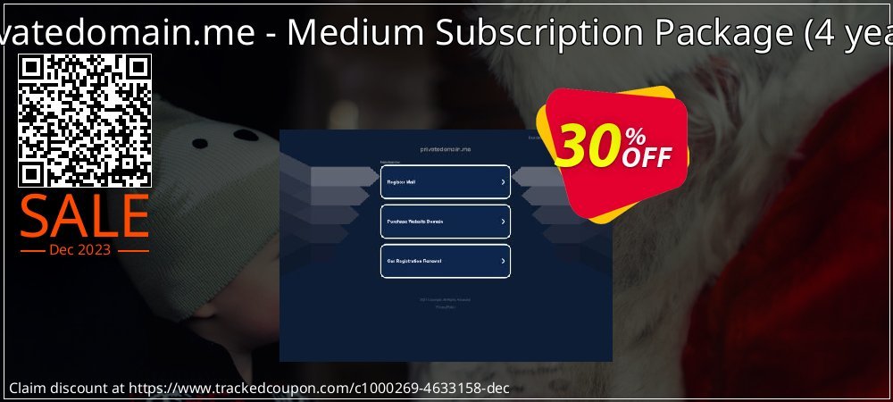 Privatedomain.me - Medium Subscription Package - 4 years  coupon on Easter Day offering sales