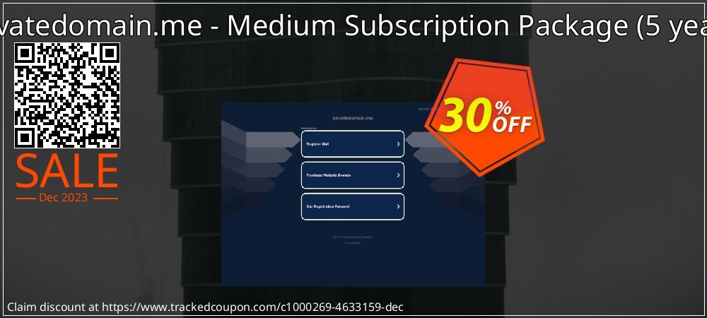 Privatedomain.me - Medium Subscription Package - 5 years  coupon on Tell a Lie Day super sale