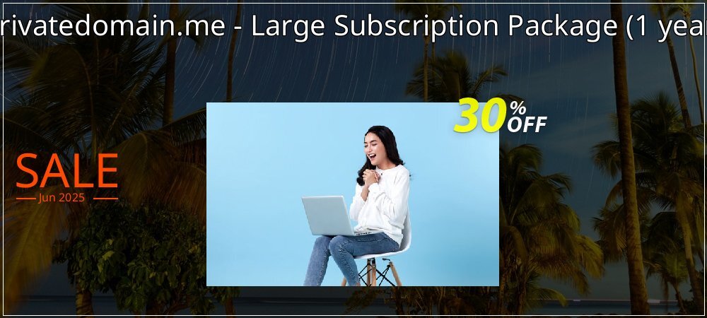 privatedomain.me - Large Subscription Package - 1 year  coupon on National Walking Day discounts