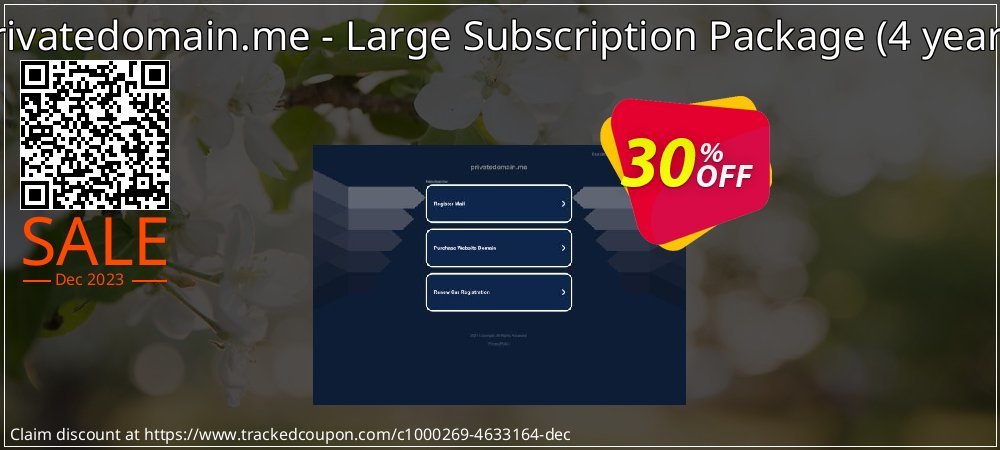 privatedomain.me - Large Subscription Package - 4 years  coupon on Tell a Lie Day offer