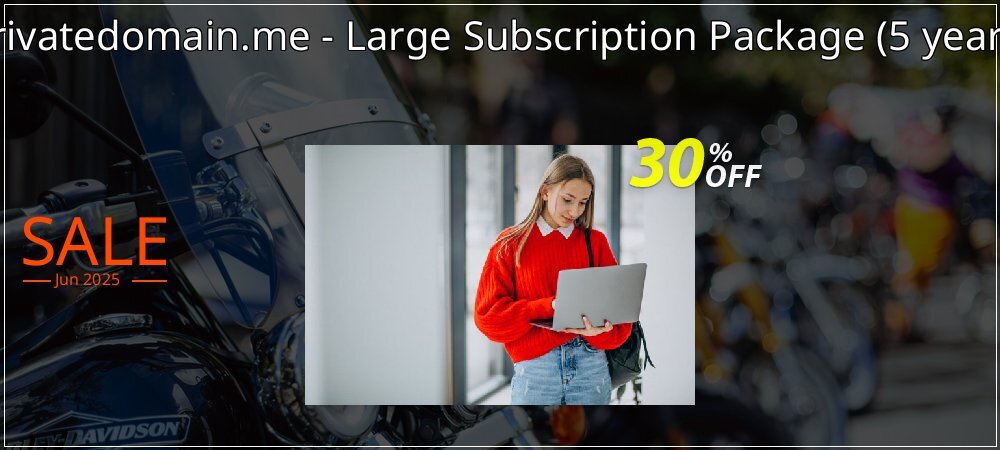 privatedomain.me - Large Subscription Package - 5 years  coupon on World Backup Day offer