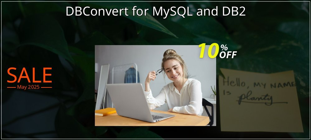 DBConvert for MySQL and DB2 coupon on Mother's Day offering sales