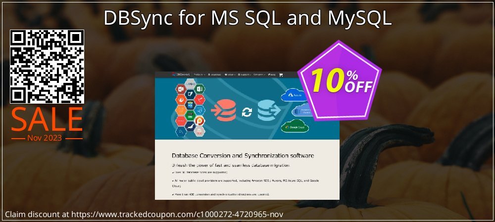 DBSync for MS SQL and MySQL coupon on World Backup Day deals
