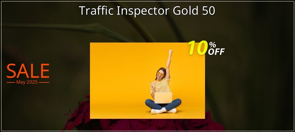 Traffic Inspector Gold 50 coupon on World Party Day offering sales