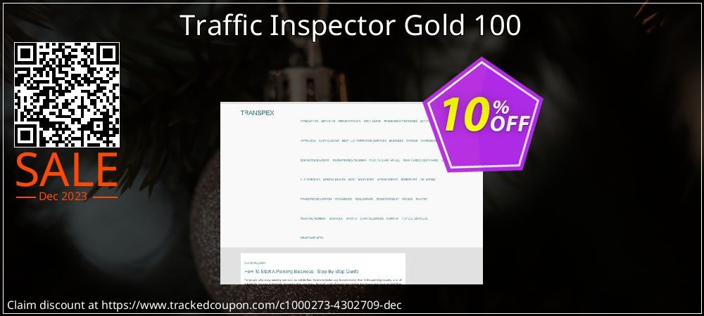 Traffic Inspector Gold 100 coupon on Tell a Lie Day offering discount