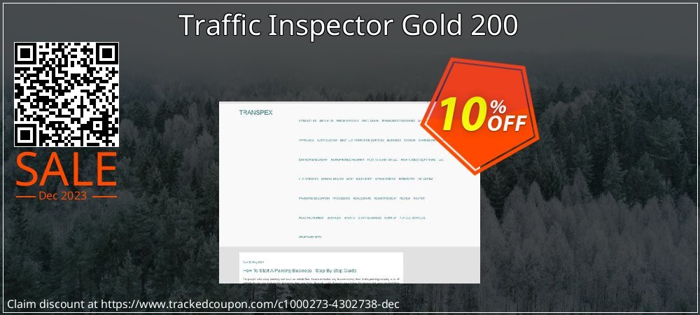Traffic Inspector Gold 200 coupon on Easter Day super sale