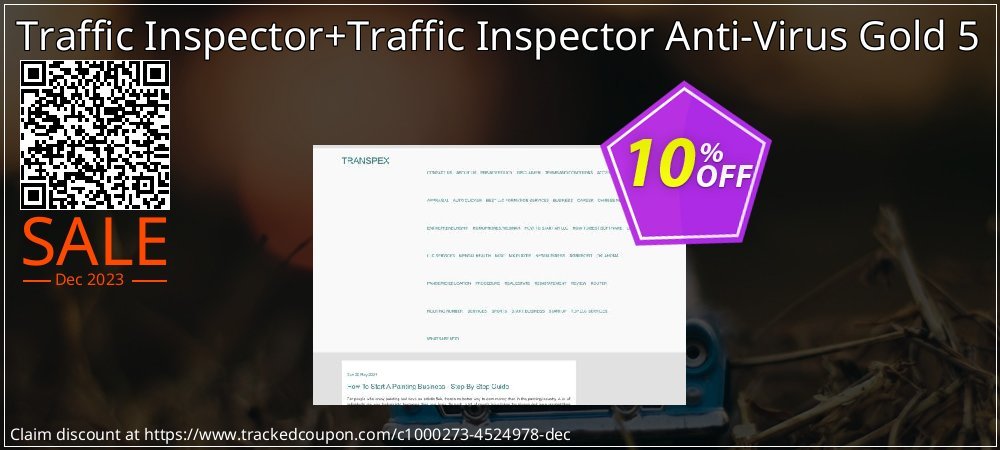 Traffic Inspector+Traffic Inspector Anti-Virus Gold 5 coupon on Easter Day sales