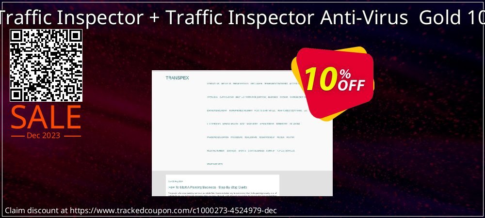 Traffic Inspector + Traffic Inspector Anti-Virus  Gold 10 coupon on April Fools' Day sales