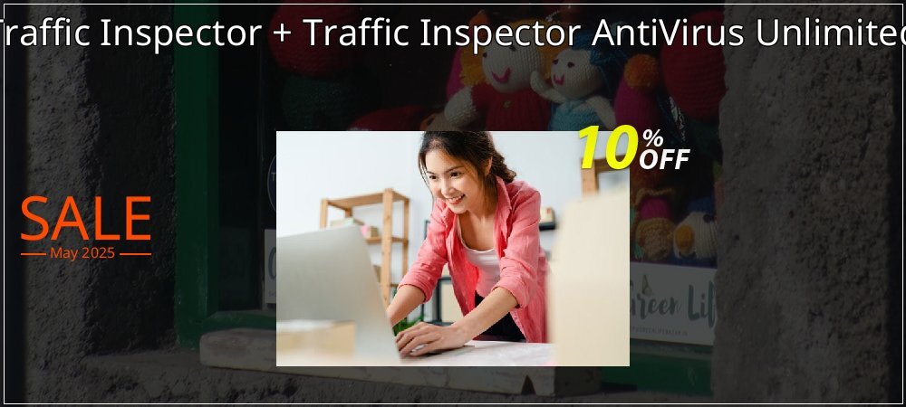Traffic Inspector + Traffic Inspector AntiVirus Unlimited coupon on Mother's Day offering discount