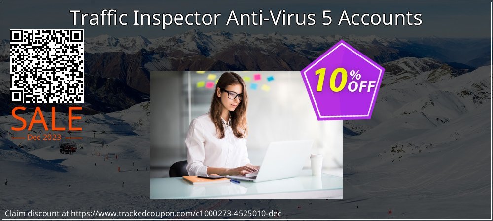 Traffic Inspector Anti-Virus 5 Accounts coupon on National Walking Day offering sales