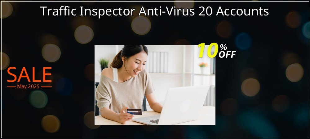 Traffic Inspector Anti-Virus 20 Accounts coupon on National Pizza Party Day sales