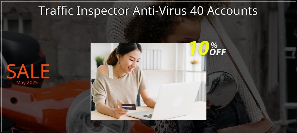 Traffic Inspector Anti-Virus 40 Accounts coupon on World Party Day offer