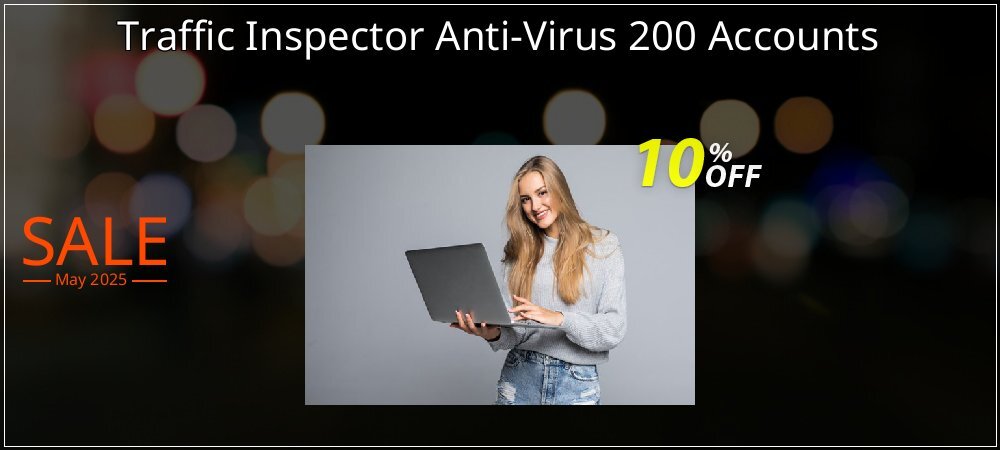 Traffic Inspector Anti-Virus 200 Accounts coupon on World Party Day discounts