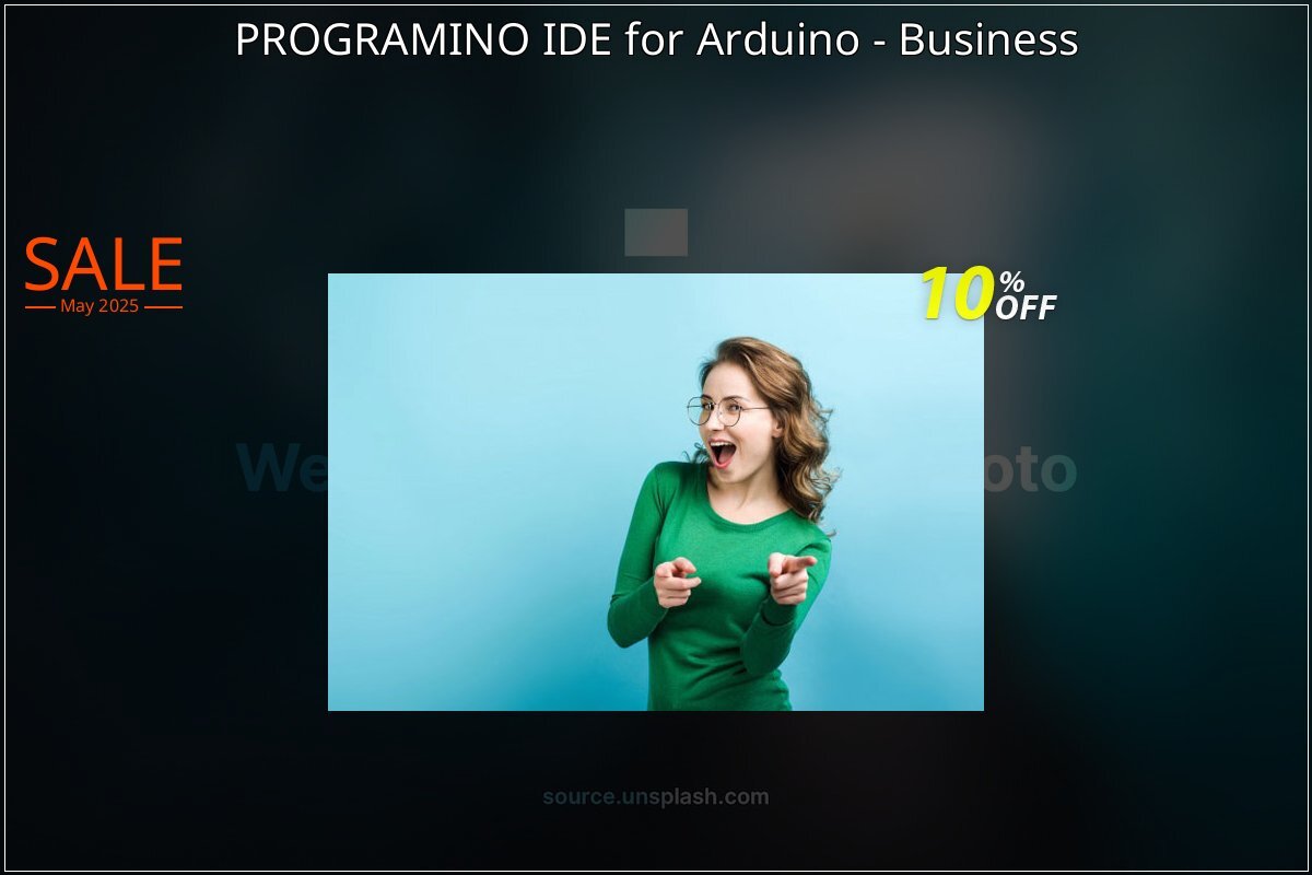 PROGRAMINO IDE for Arduino - Business coupon on Working Day offering sales