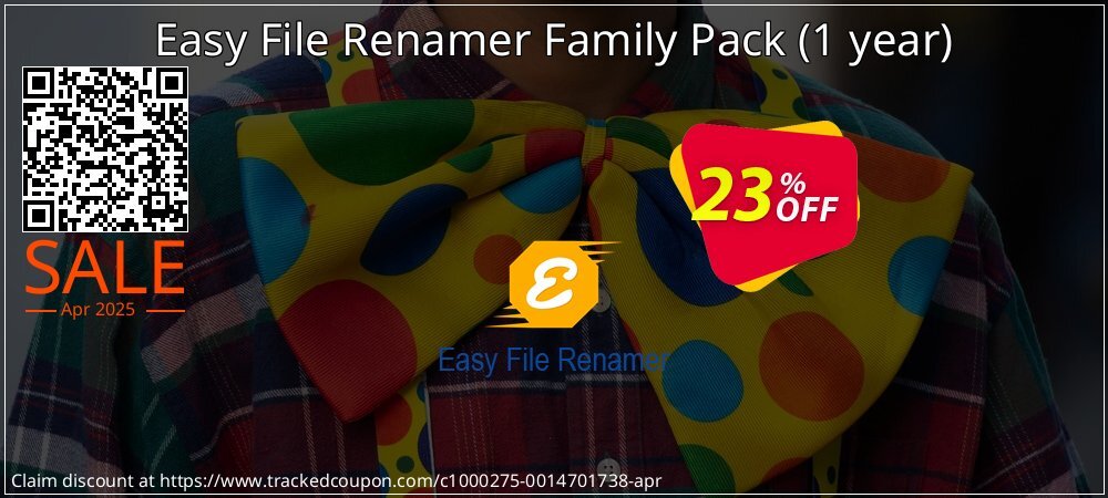 Easy File Renamer Family Pack - 1 year  coupon on Constitution Memorial Day offering discount