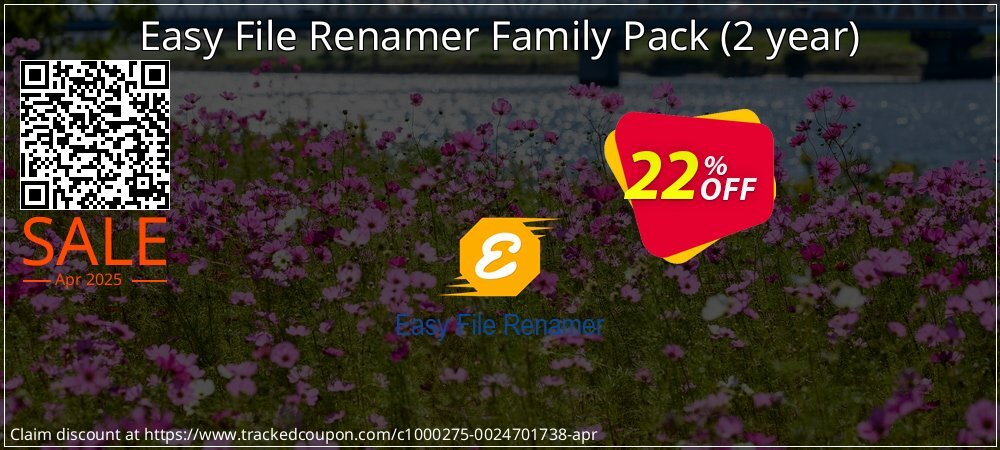 Easy File Renamer Family Pack - 2 year  coupon on Easter Day offering discount