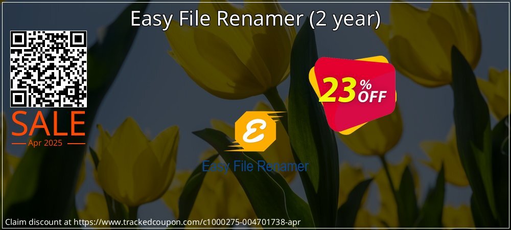 Easy File Renamer - 2 year  coupon on Easter Day offer