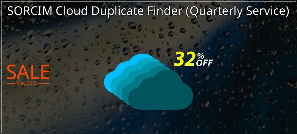 SORCIM Cloud Duplicate Finder - Quarterly Service  coupon on April Fools' Day offering sales