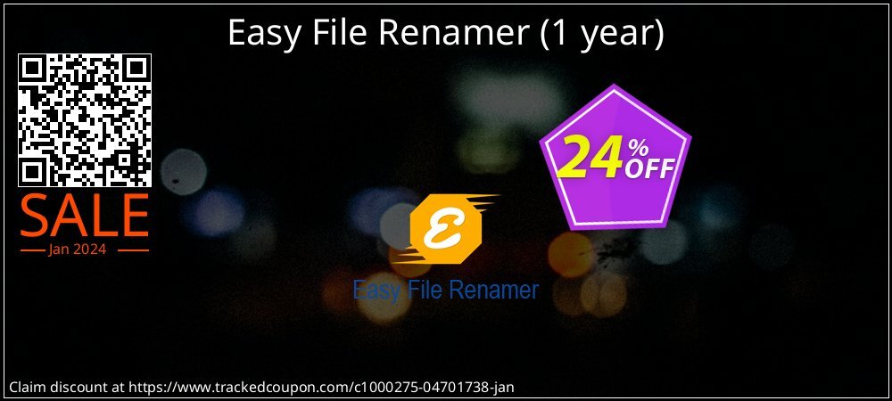 Easy File Renamer - 1 year  coupon on Easter Day offer