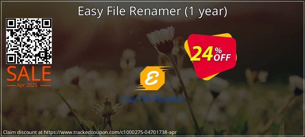 Easy File Renamer - 1 year  coupon on Easter Day offer