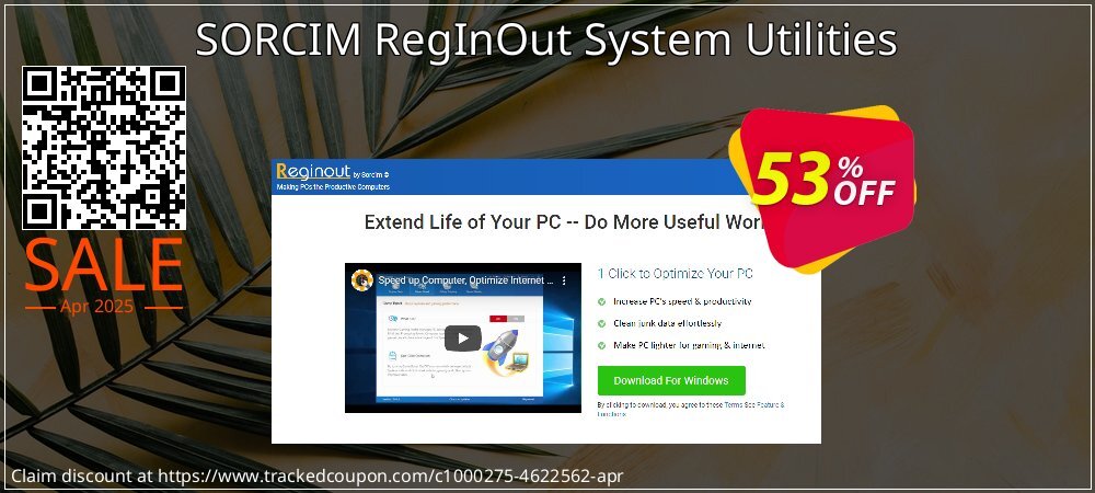 SORCIM RegInOut System Utilities coupon on April Fools' Day promotions