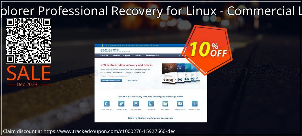UFS Explorer Professional Recovery for Linux - Commercial License coupon on National Walking Day sales