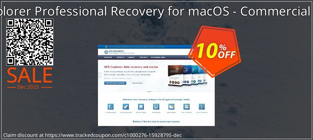UFS Explorer Professional Recovery for macOS - Commercial License coupon on National Walking Day deals