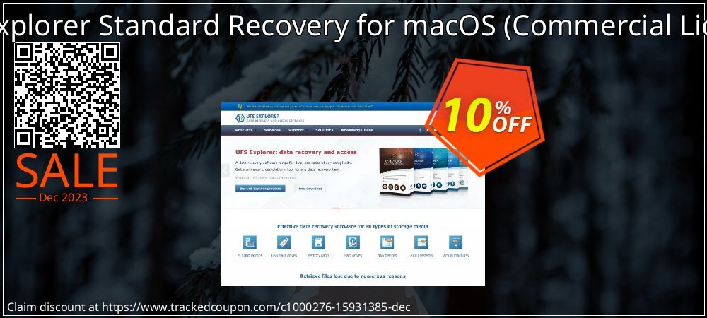 UFS Explorer Standard Recovery for macOS - Commercial License  coupon on National Walking Day promotions